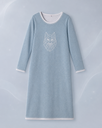 Naiste seest uhutud sädelevast dressikangast dresskleit Tikitud hunt-02.png