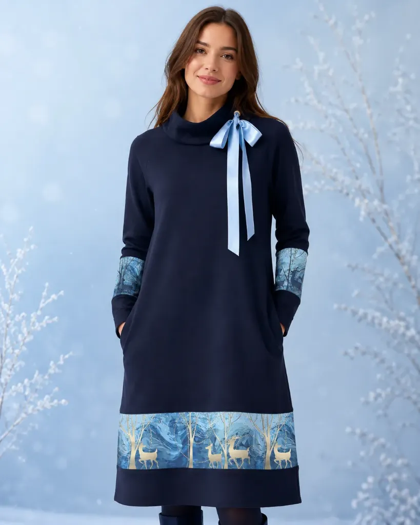 [MDKLTWDR-SIZE34] Naiste dresskleit Winter Dream (34)