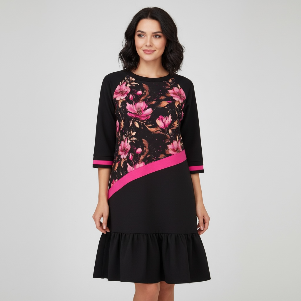 [NDKWFS-34] Naiste dresskleit/satsikleit Wild Flowers (34)