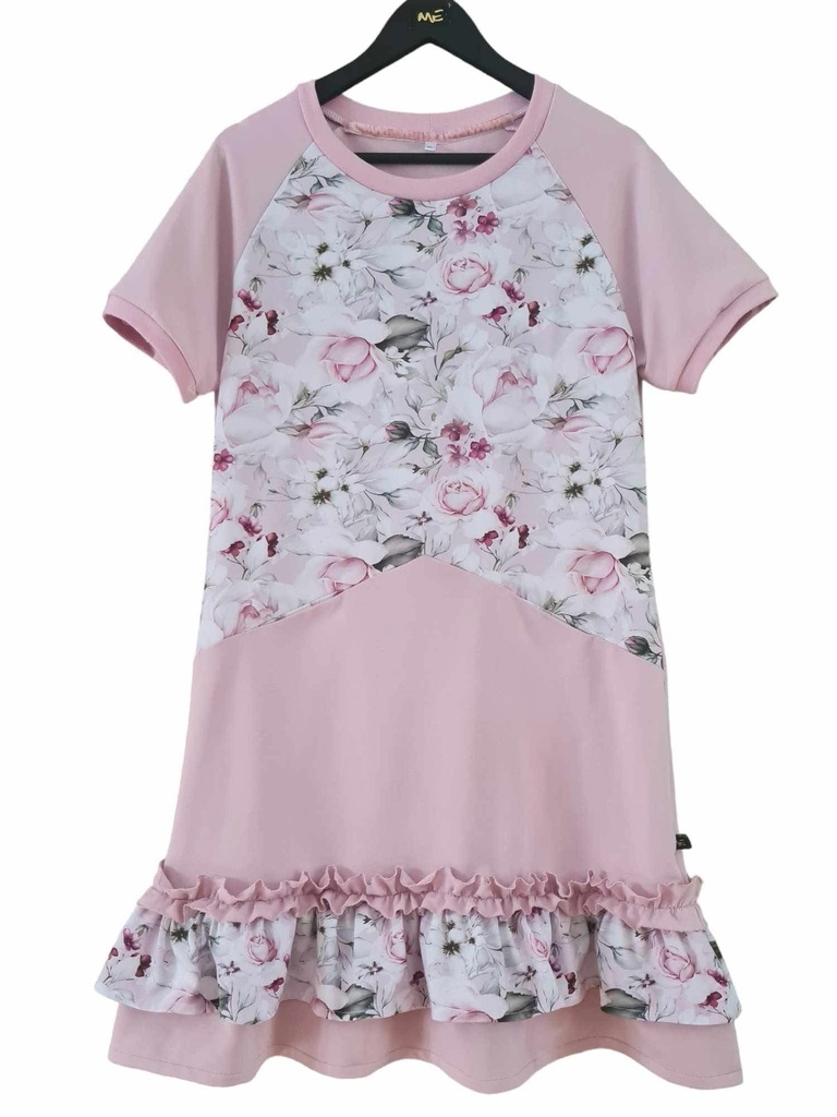 [SKPPR-34] Naiste dresskleit/satsikleit Pastel Pink Rose (34)
