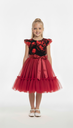 Pidulik tüllkleit Dark Red Peony Dream